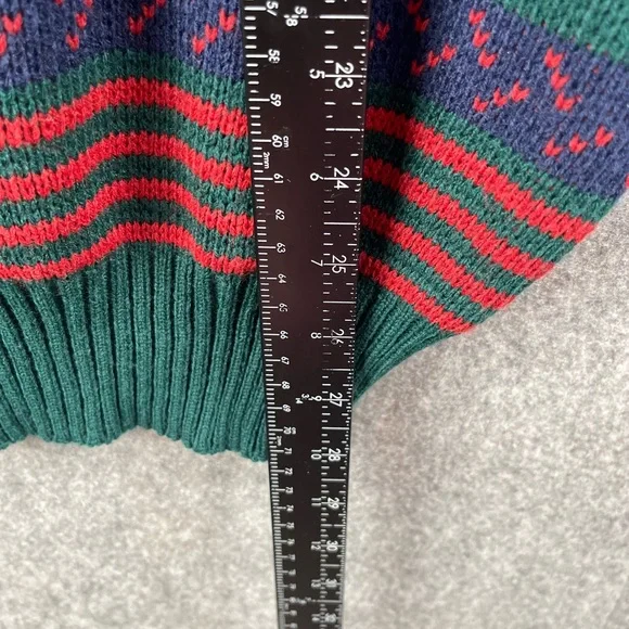 Vintage Johnathan Stewart‎ Mens Size Large Grandpacore knit sweater multicolor - Picture 5 of 7